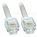 5m ADSL Cable - Premium Quality / Gold Plated Contact Pins / High Speed Internet Broadband / Router or Modem to RJ11 Phone Socket or Microfilter / White