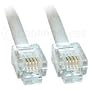 3m ADSL Cable - Premium Quality / Gold Plated Contact Pins / High Speed Internet Broadband / Router or Modem to RJ11 Phone Socket or Microfilter / White