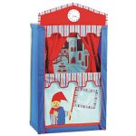Roba - 6972 - Théâtre de marionnettes - avec pendule - 6 marionnettes - Guignole, Princesse, Roi, Policier, Voleur et loup - 120 x 66 x 39 cm (Import Allemagne)