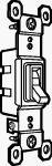 COOPER WIRING DEVICES INC #C1301-7W WHT GRND Quiet Switch