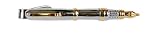 Rhodium plated and gold plated pen tie bar