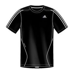 Adidas Herren Laufshirt Response 3-Stripes Short Sleeve