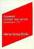 Danach war schon: Gottesbeweise I-VIII