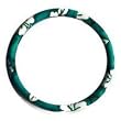 - 	 Hawaii Hibiscus Floral Print Steering Wheel Cover - Green