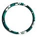 - 	 Hawaii Hibiscus Floral Print Steering Wheel Cover - Green