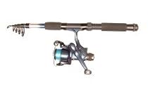 Zodium Telespin Fishing Kit 6.3ft/1.9m Rod Reel Spinners & Rod Bag Set