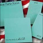 Personalized Notepads From the Desk of - Colorful 4 Notepad Set