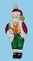Dapper Santa 5 1/2" Ornament - set of 6