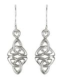 Celtic Double Trinity Knot Dangle Earrings