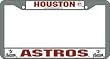 Houston Astros Chrome License Plate Frame - SET OF 6 - Sports Merchandise