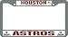 Houston Astros Chrome License Plate Frame - SET OF 6 - Sports Merchandise