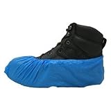 PE Disposable Plastic Shoe Covers Economy BLUE 100 Ct.