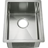 C-TECH-I LI-1300 Adria 16 Gauge Single Bowl Undermount Bar Sink