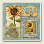 Sunshine Sunflower ~ Artworks Home Accents ~ Absorbastone Tile Trivet