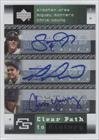 2007 Upper Deck Future Stars Clear Path to History Triple Signatures #DMY - Stephen Drew/Miguel Mont