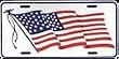 United States of America Flag License Plate