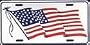 United States of America Flag License Plate