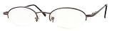 Lightweight Oval Half-Frame Metal Reading Glasses Reading Glasses