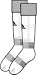 Adidas Milano Socks Socke Stutzen E19300 weiss 43-45