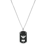 Image of Silver Emporio Armani Pendant and Necklace