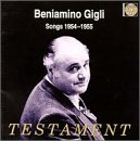 Review Testament  / Beniamino Gigli - Songs (1954-1955)