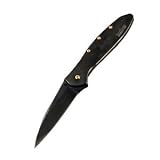 K.O. Leek, Black Handle w/Gold Accents, Plain