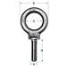 Ken Forging K2024-UNF - Carbon Eyebolt - Shoulder Pattern - 7/16-20 - 1-3/8" Shank - Made In USA (Pack of 5)