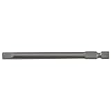 Milwaukee 48-30-2601 Slotted 3-1/2-Inch 1/4-Inch Hex Insert Power Bit for #6 Flat to #7 Round Screws