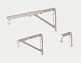 No. 6 Wall Bracket White 6IN for Manual Screen Up To 75LB
