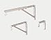No. 6 Wall Bracket White 6IN for Manual Screen Up To 75LB