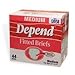 Depend Fitted Briefs, Medium - 44 ea