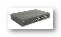 D-Link Switch 16 Port 10/100 16-RJ45 R Ack Mount