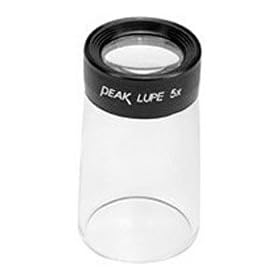 Click here to buy 5x Fixed Focus Loupe With Clear Skirt by Peak.