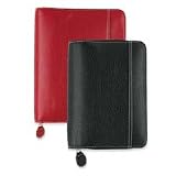 FDP32679 Management Binder,7-Ring,Classic,5-1/2x8-1/2,Red/Leather