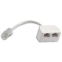 RJ45 Network Splitter - 1 x RJ45 (Male) to 2 x RJ45 (Female) Connections - ISDN - Interent - Ethernet - LAN