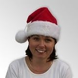 Super Plush Santa Hat with Fox Like Fur Trim