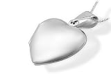 Image of Silver Heart Locket and Chain