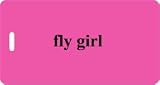 Luggage Tag - fly girl