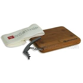 Click here to buy Wüsthof 3-Piece Bar Tool and Cutting Board Set by Wüsthof.