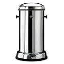Vipp Trash Bin - White,5-gal. (11-3/4 in. dia. x 24-1/2 in.H) - Frontgate