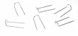 JEWELRY DISPLAY PINS WHITE BOX OF 100