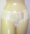 Affinitas Cecilia stretch lace and ribbon hipster boyshort Style W8C05 sizes SM-XL (White or Pink)