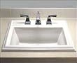 American Standard 0700.008.020 Town Square Countertop Sink with 8-Inch Faucet Spacing, White