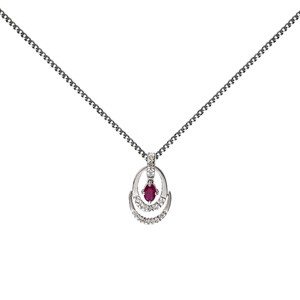 9.ct Ruby & Diamond Necklace
