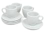Konitz Set of 4 Coffee Bar Espresso Cups and Saucers