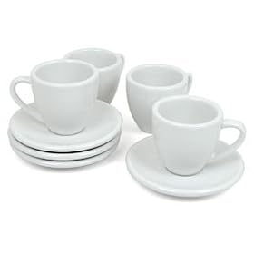 Konitz K100 Coffee Bar Espresso Cups and Saucers Set of 4
