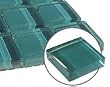 Reflections Glass Tile 1x1" Clear Teal Mosaic SAMPLE