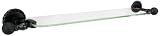 Hardware House 583807 Andorra Glass Shelf Black