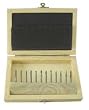 Westward 2LYR7 Carbide Bur Set, Single Cut, 1/8 In, 12 Pcs