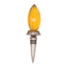 Amber Ellipse Bottle Stopper